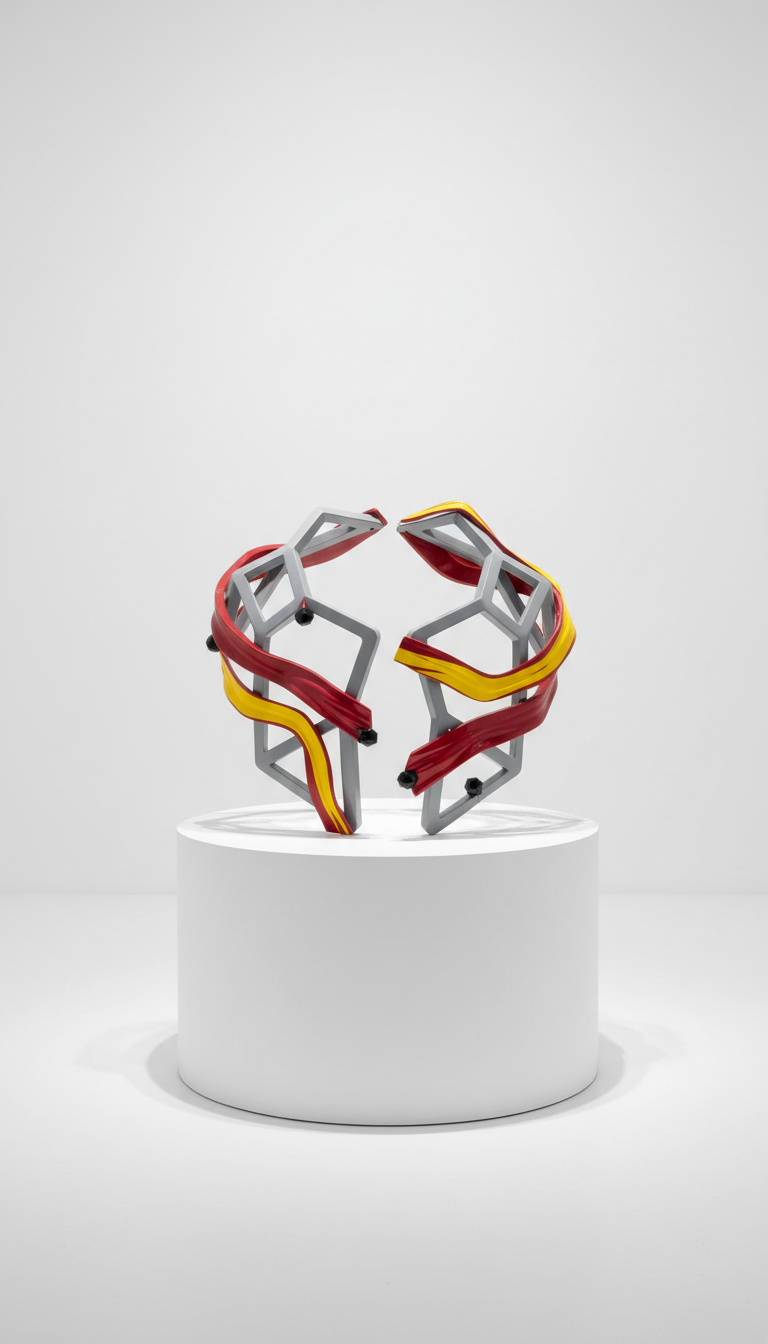 Wearable Art Object In Cast Concrete