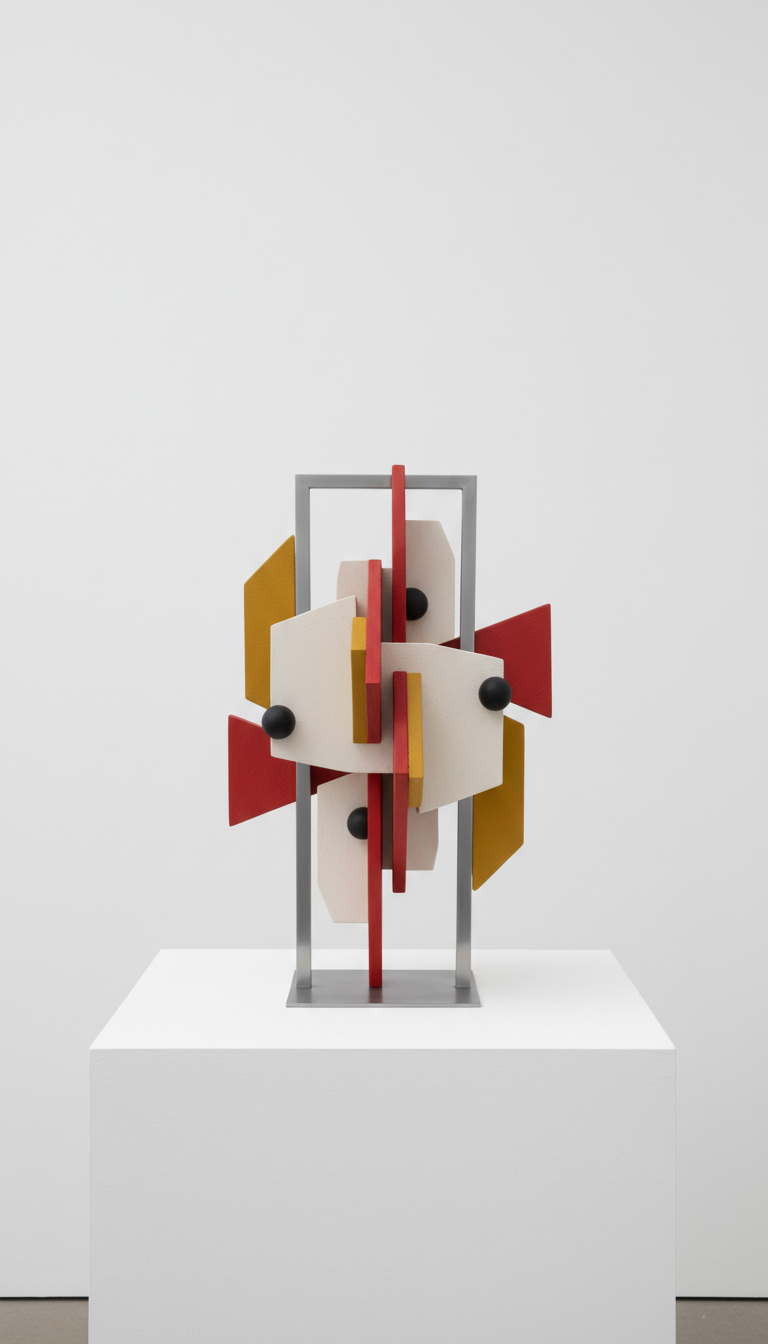 Mixed Media Sculpture With Reclaimed Steel