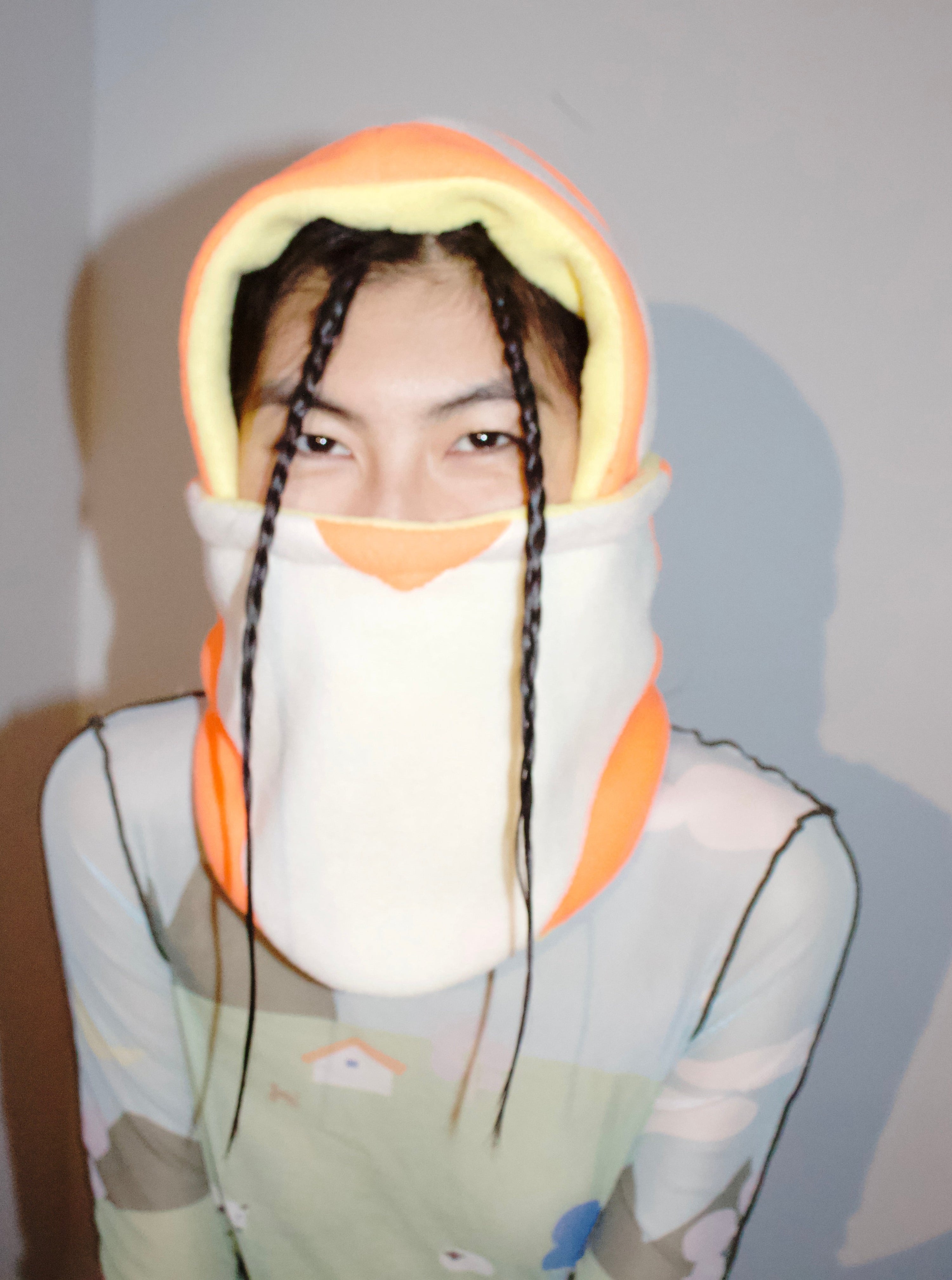 creamy hood & snood