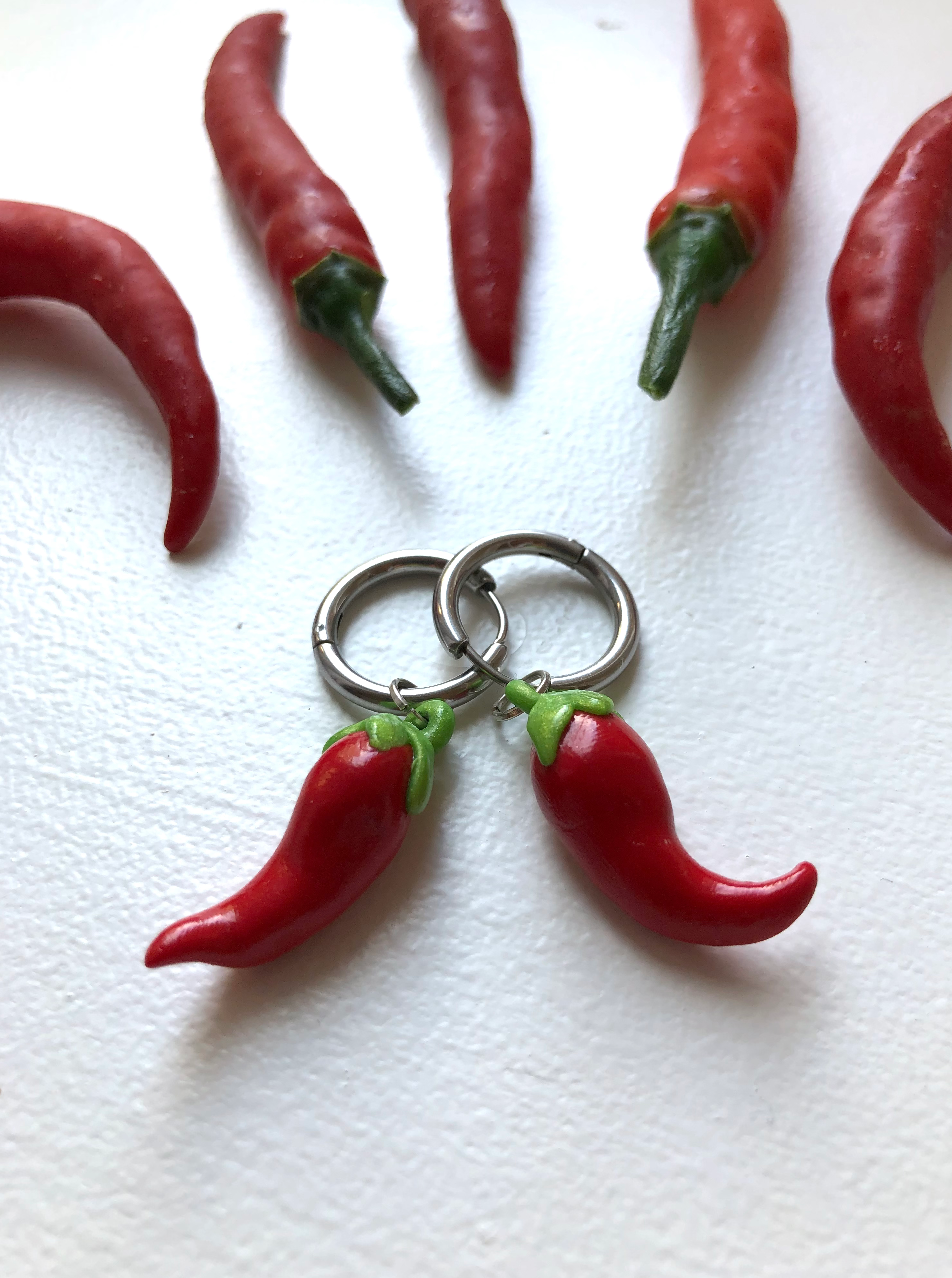 hot pepper earrings